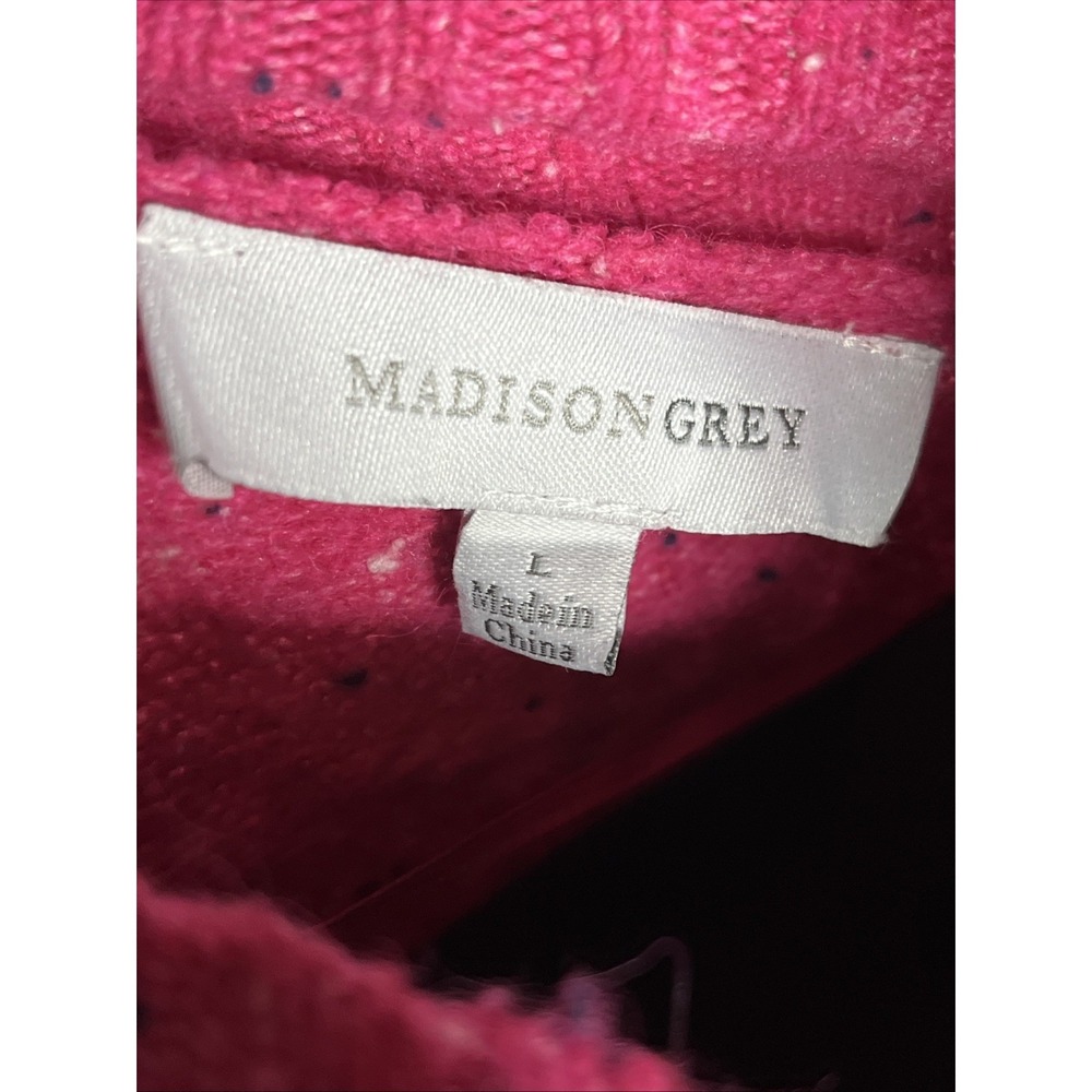 Madison Grey Womens Sweater Shirt Long Sleeve Solid Turtleneck Size Large - Picture 5 of 6
